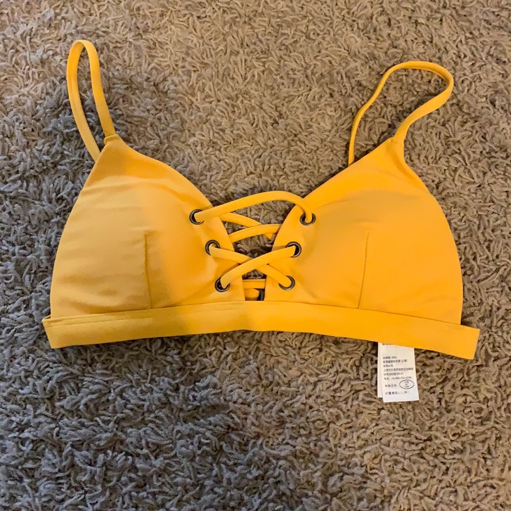 Hollister Mustard Bikini Top